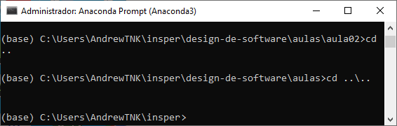 Combinando o <code>..</code> em um caminho mais complexo