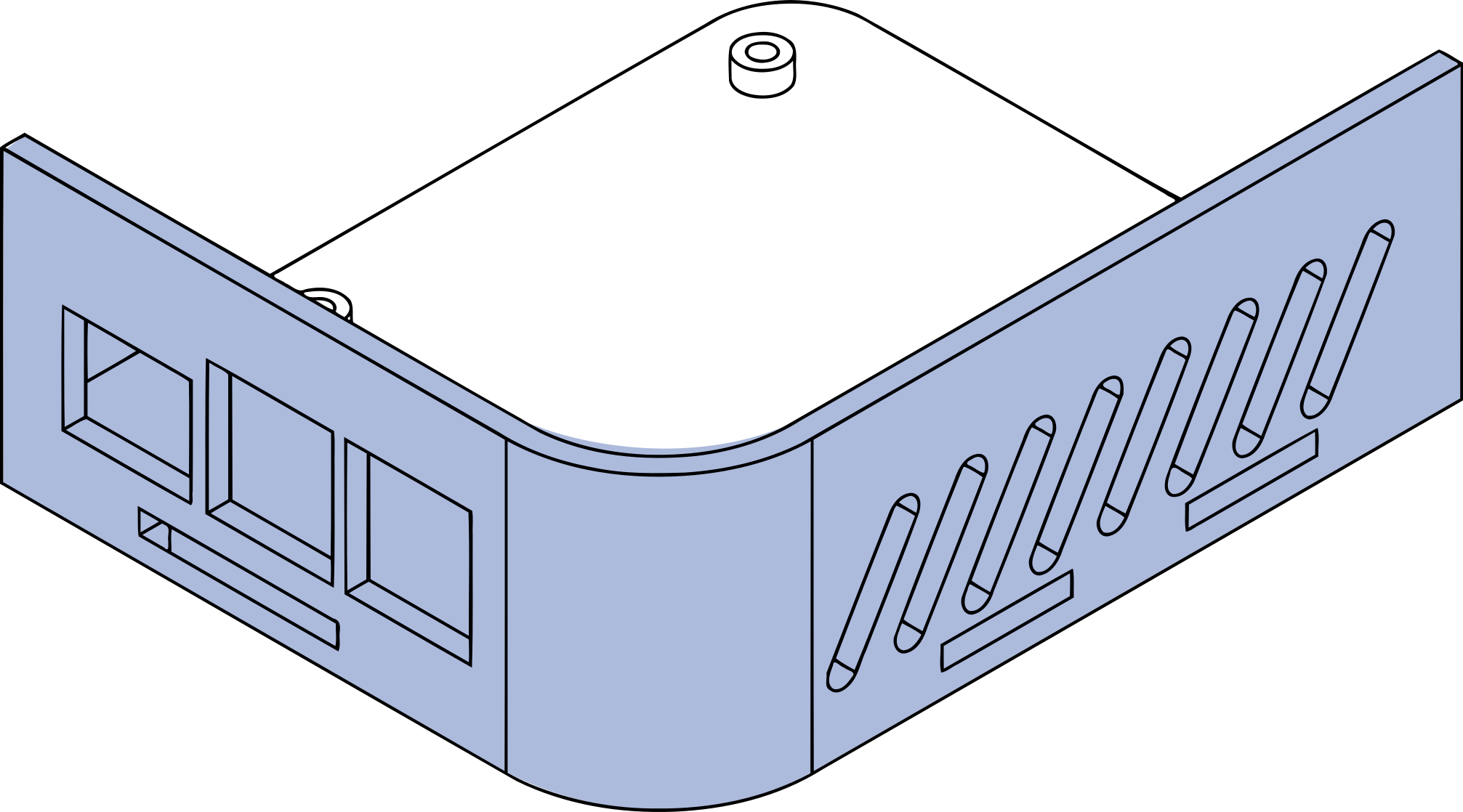 Drawer L-shaped Part