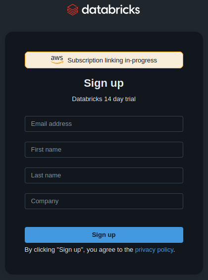 Create Databricks Account